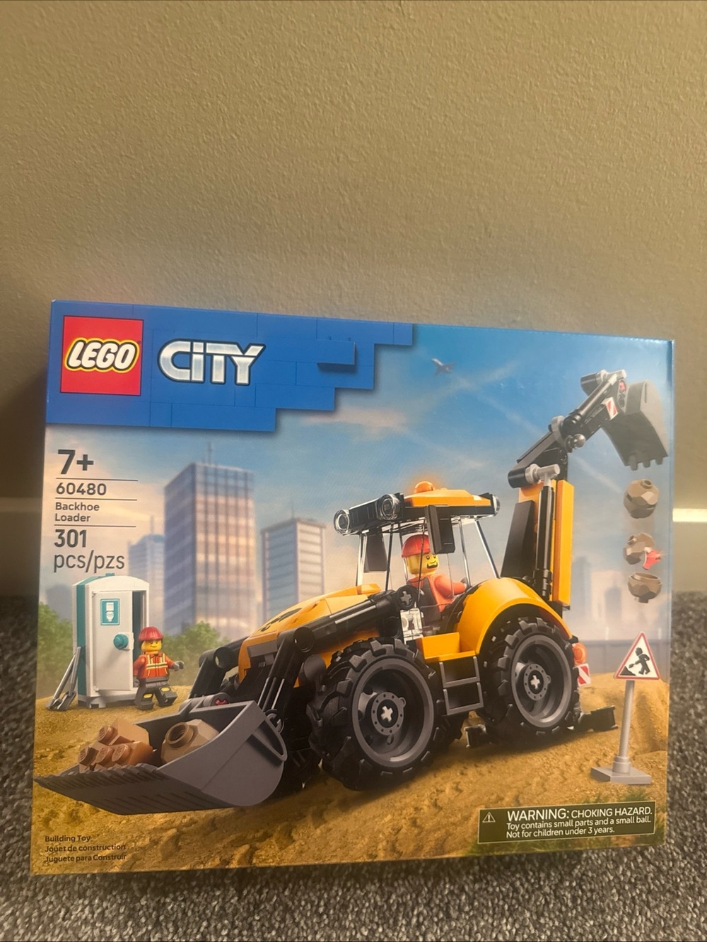Lego City : Backhoe Loader 301pcs (60480)7+ New